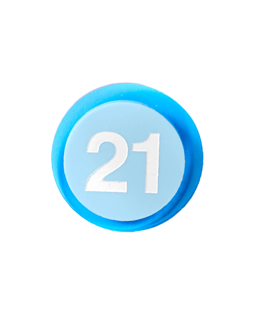 Blue Birthday Badge