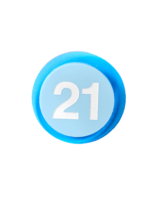 Blue Birthday Badge