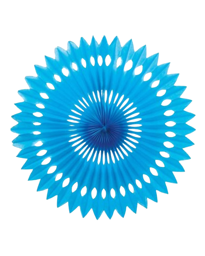 Large Electric Blue Fan