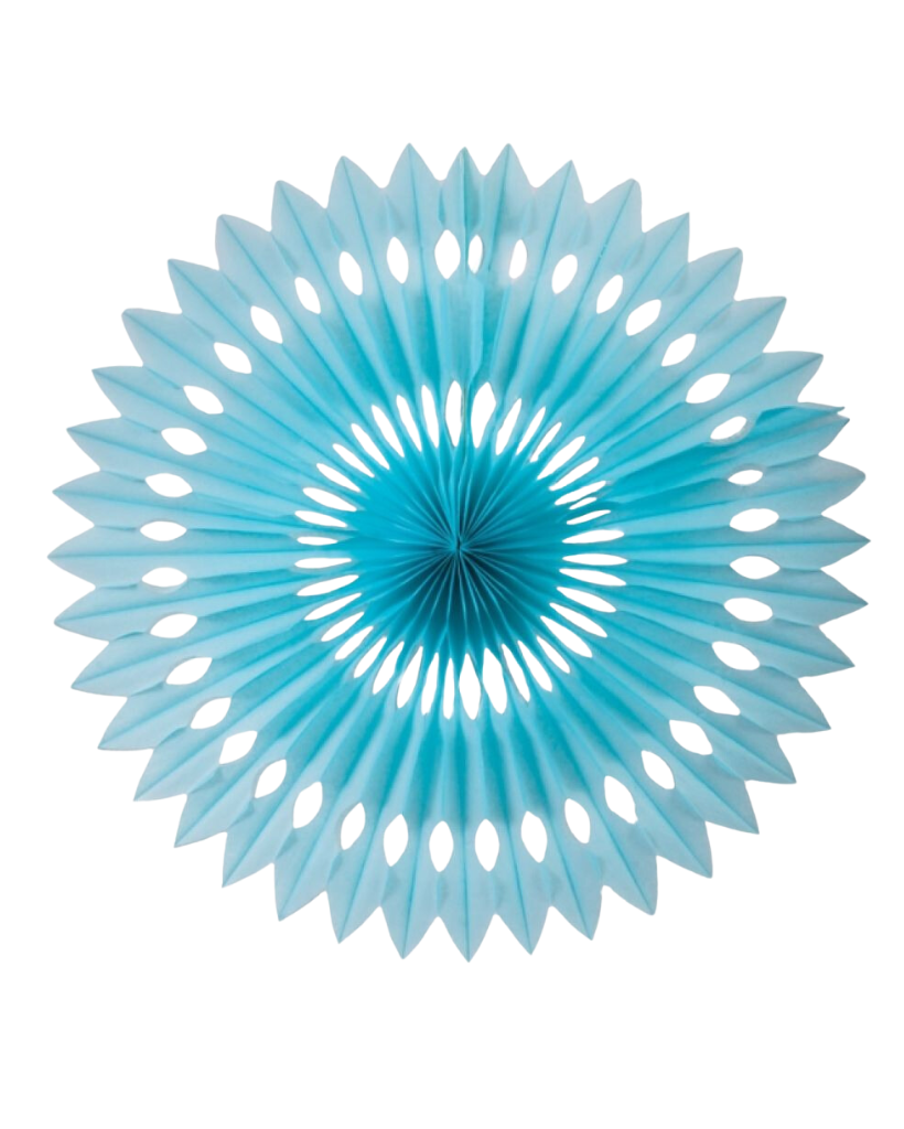 Large Pastel Blue Fan