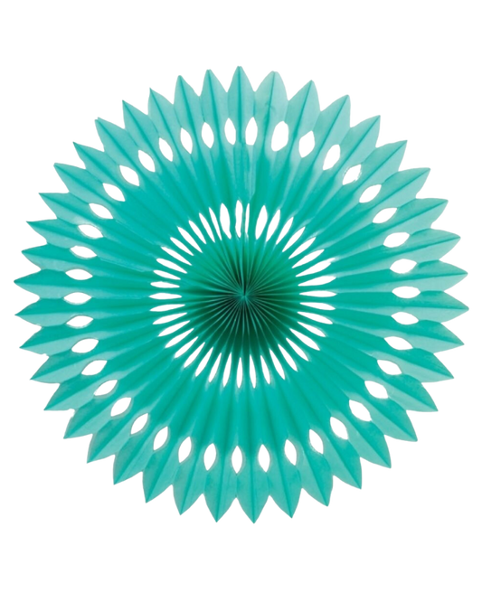 Large Turquoise Fan