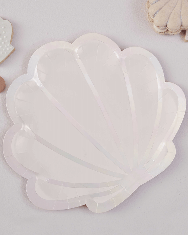 Pearlised Shell Paper Plates