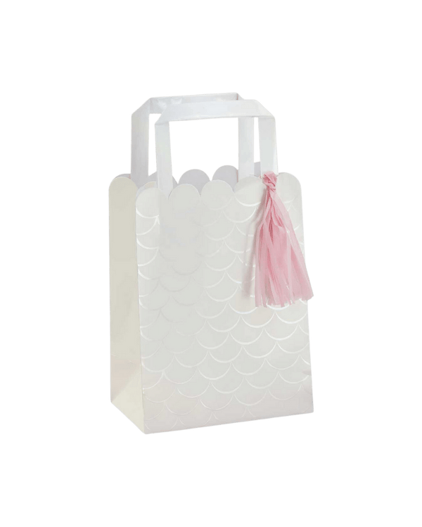 Pearlised Mermaid Scales Party Bags with Tassels