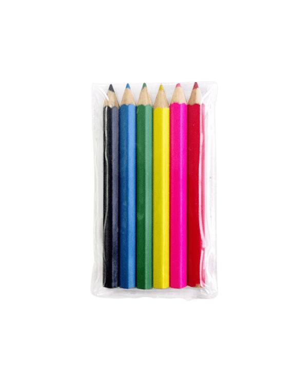 Mini Colour Pencils Pack of 6