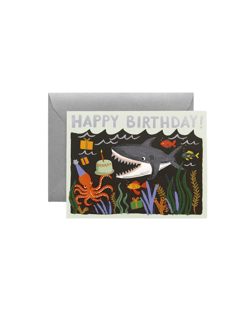 Shark Happy Birthday Card