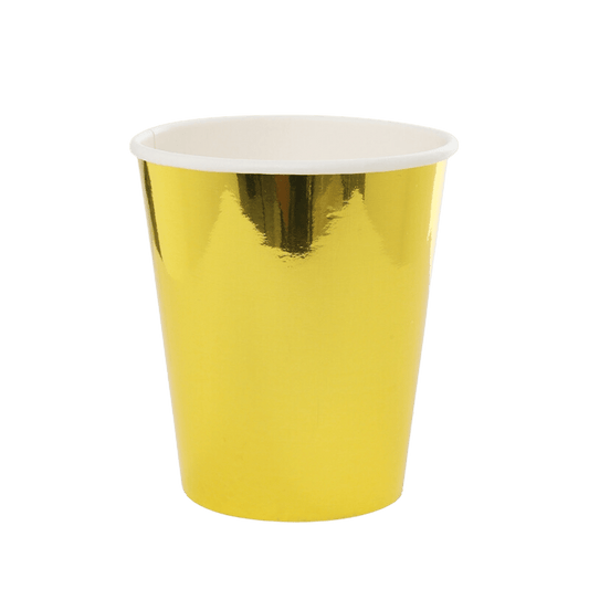 Shiny Gold Paper Cups