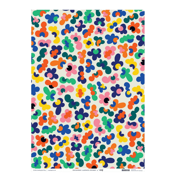 Flower Burst Wrapping Paper