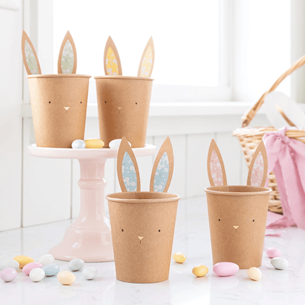 Kraft Bunny Party Cups