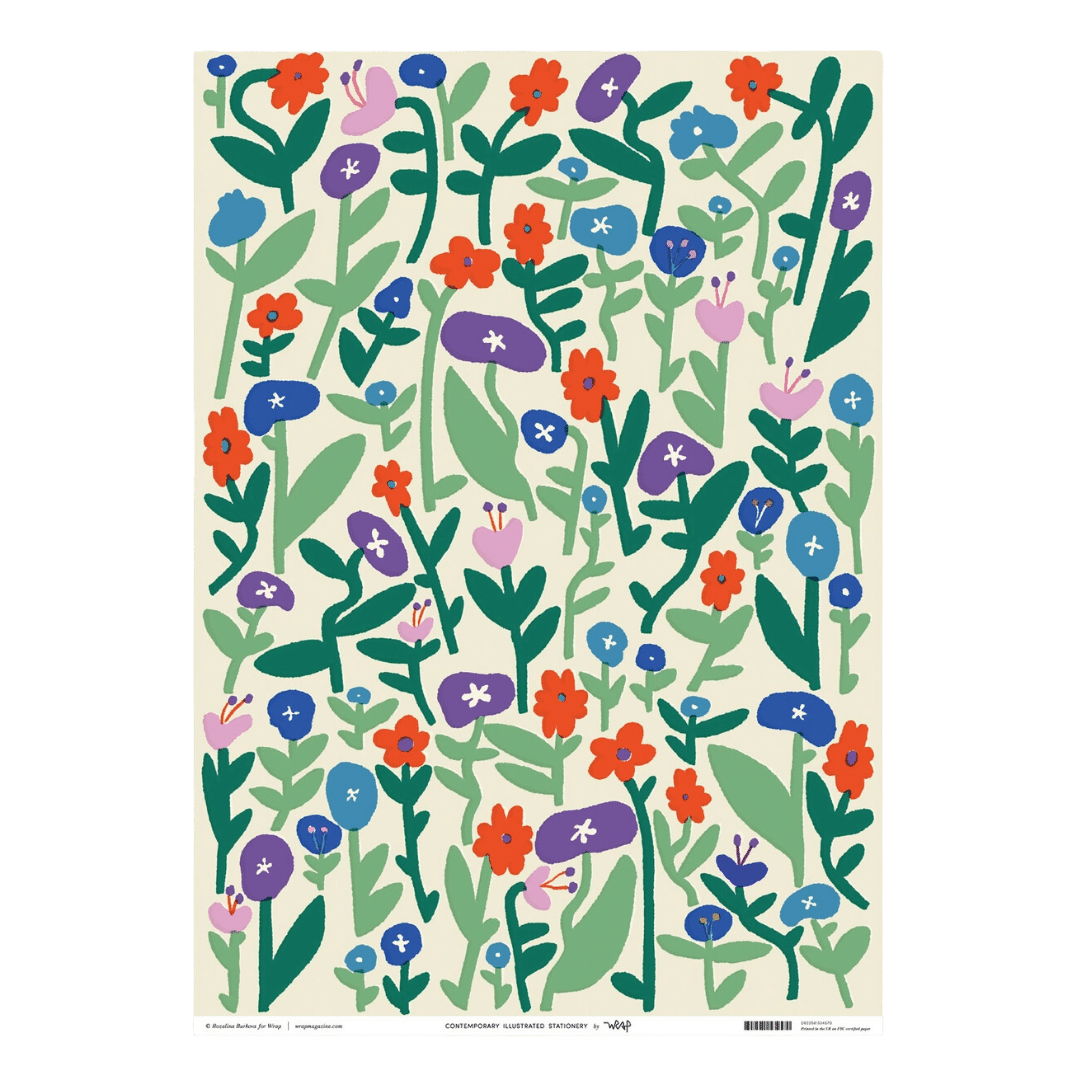 Flower Field Wrapping Paper