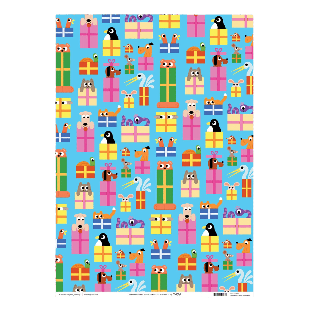 Birthday Animals Wrapping Paper