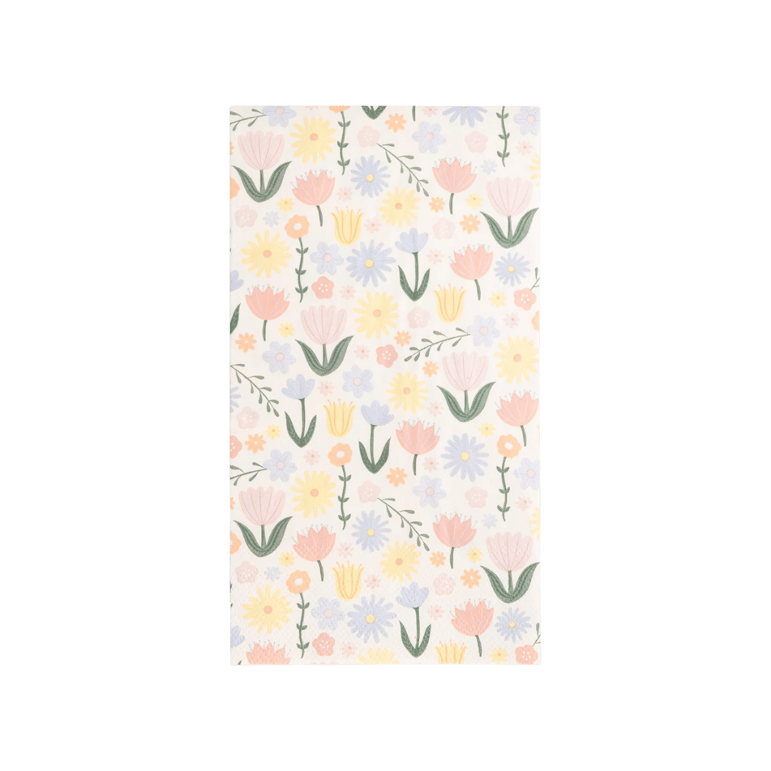 Spring Floral Paper Dinner Napkins