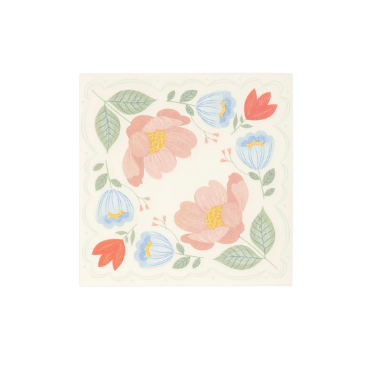 Floral Corner Napkins