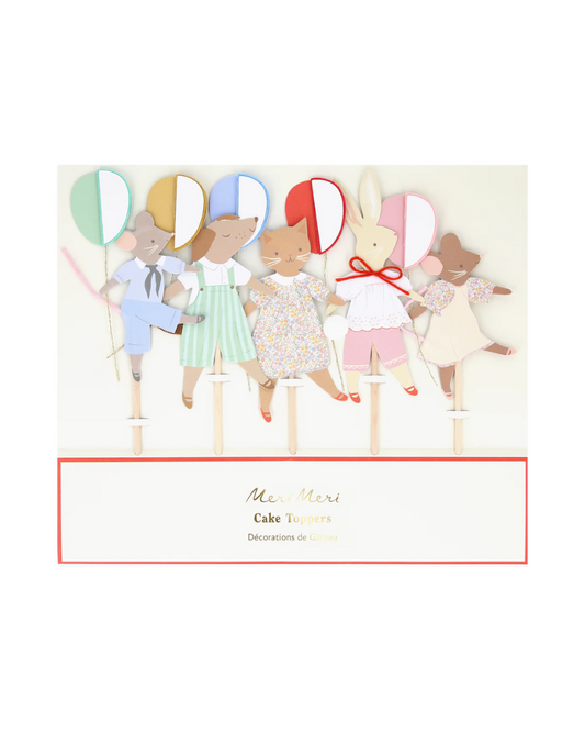 Animal Friends Cake Toppers