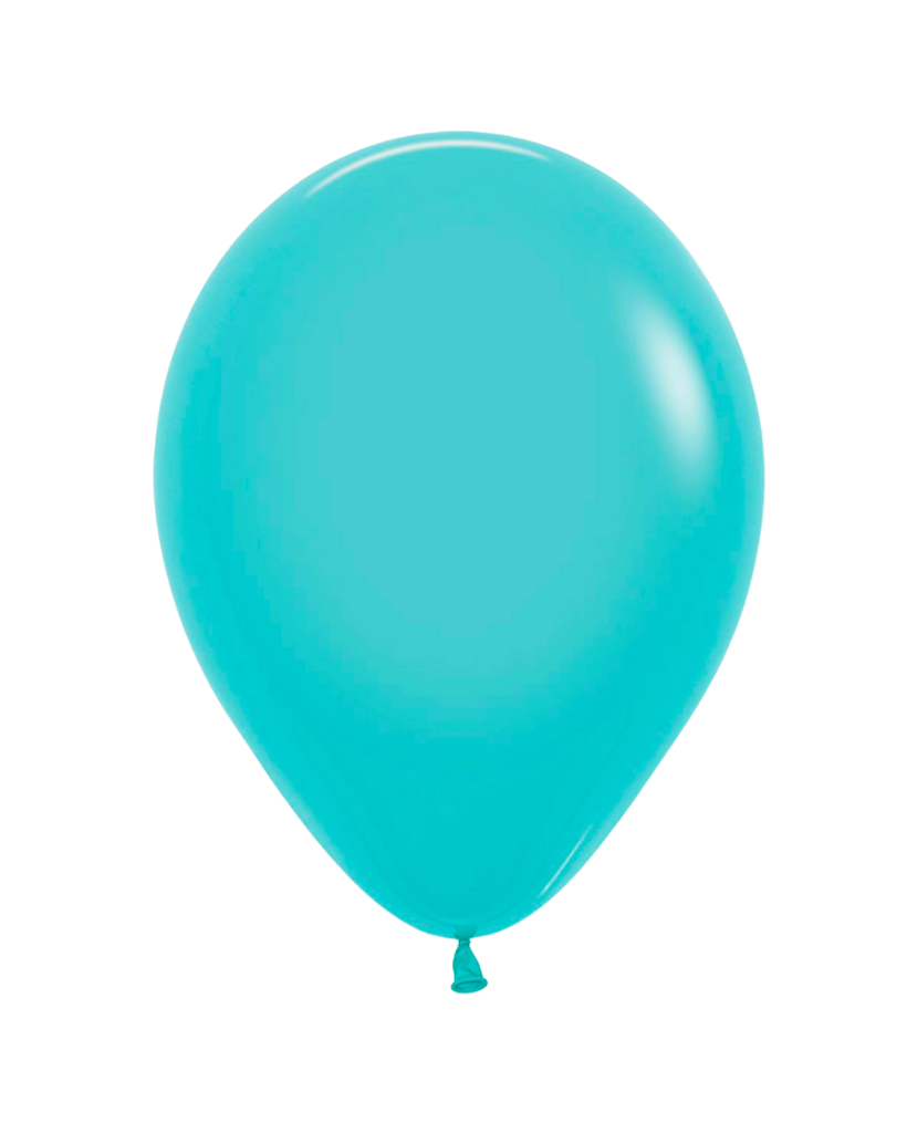 5 Flat Aquamarine Standard Balloons