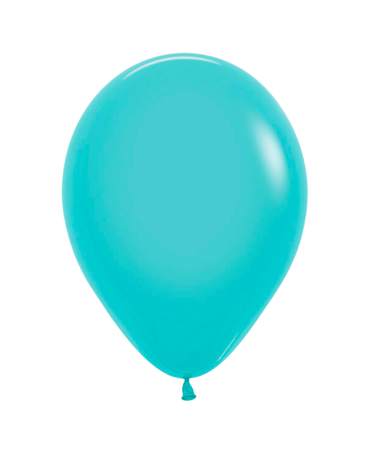 5 Flat Aquamarine Standard Balloons