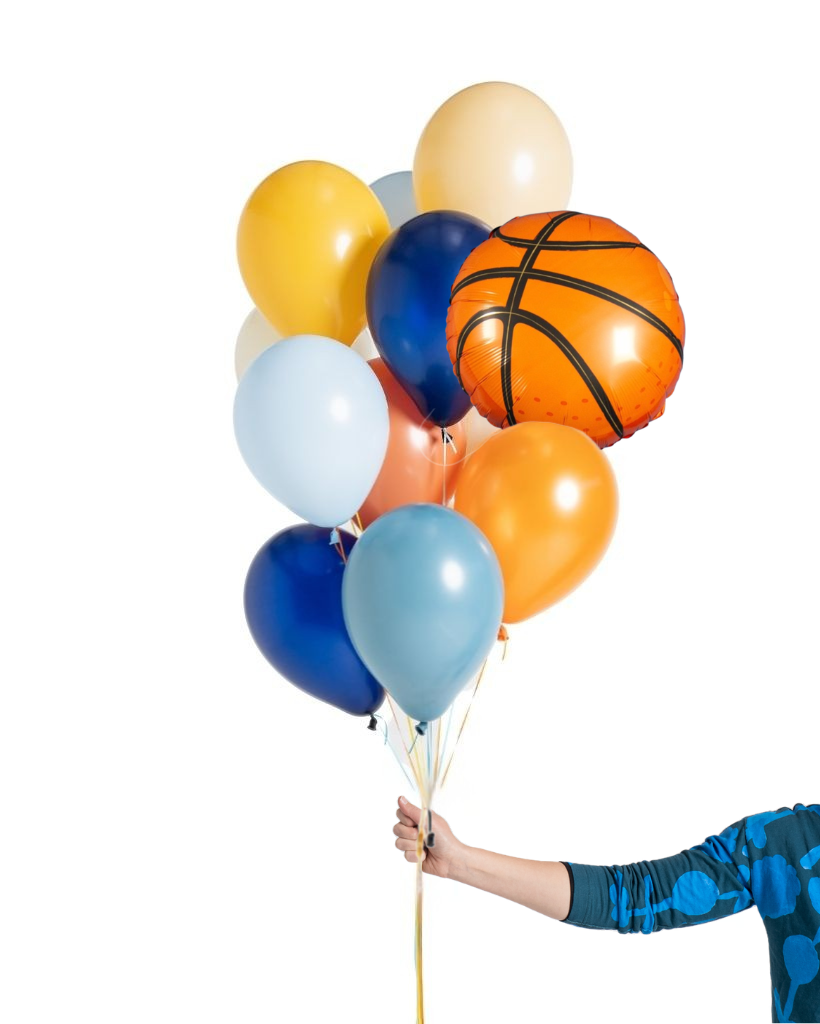 basket ball balloon bunch for sports lover