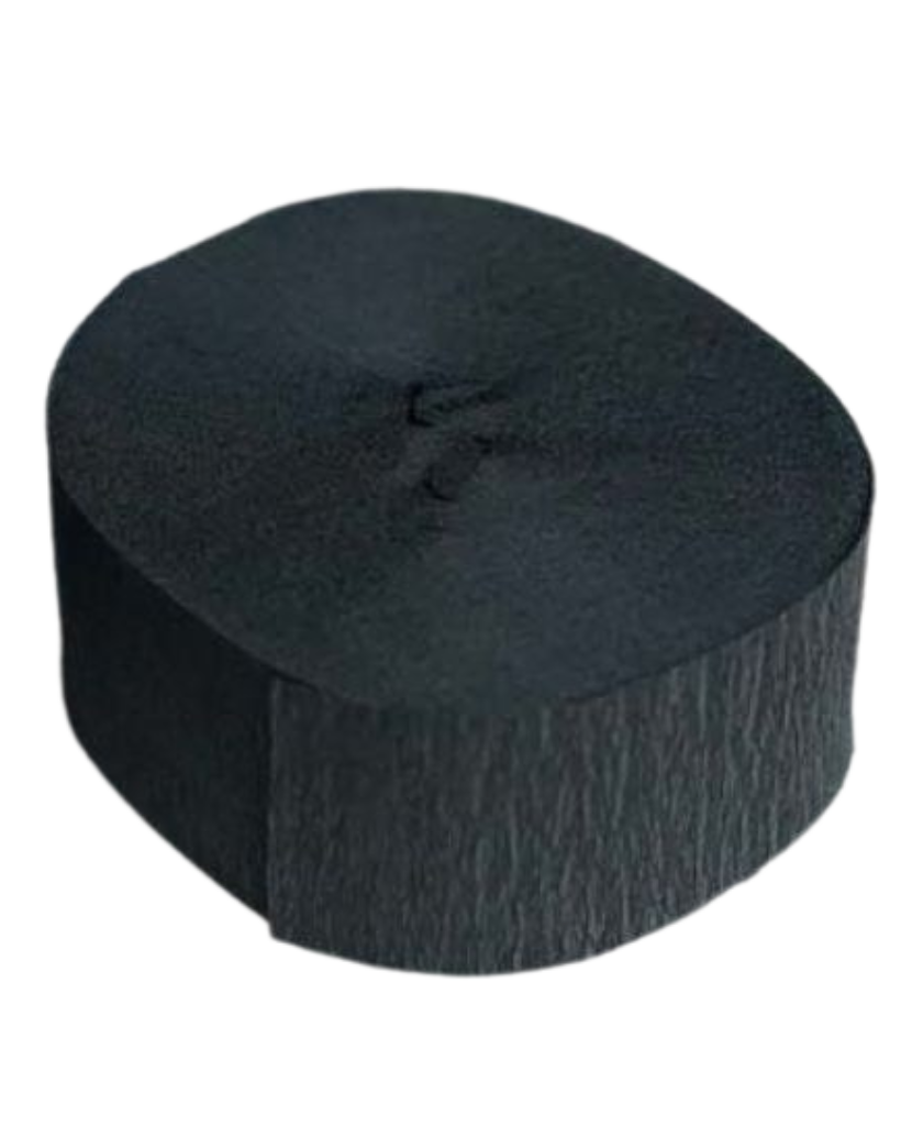 Large Black Streamer Roll