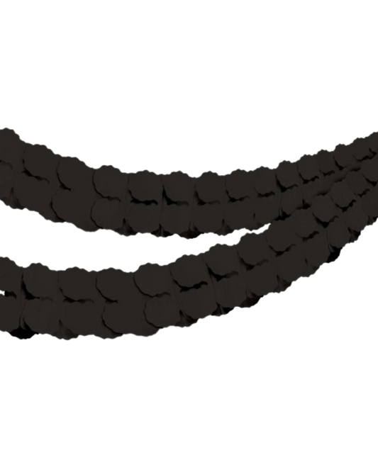 Black Paper Garland