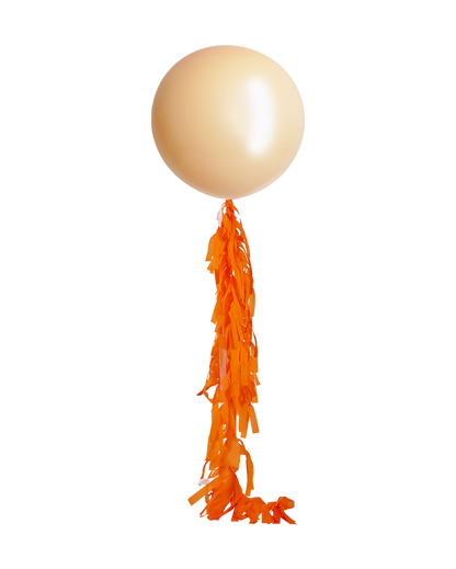Blush Jumbo Balloon and Fringe Filled with Helium