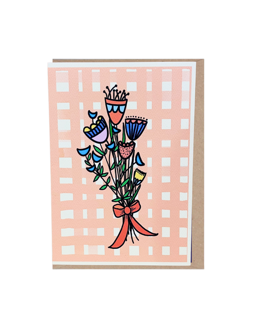 Flower Bouquet Check Card