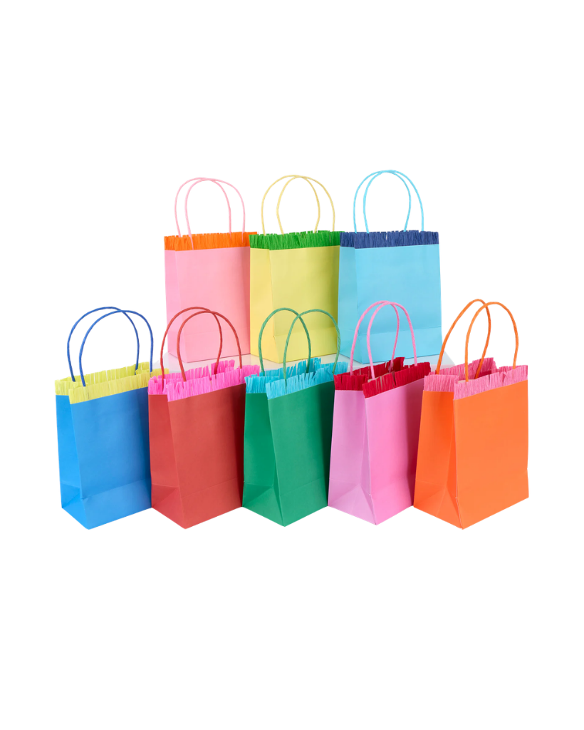 Bright Fringed Party Bags