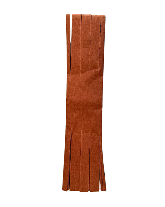 Brown Fringed Crepe Paper