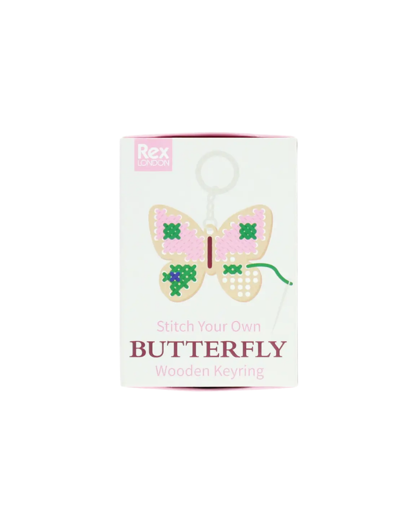Stitch Your Own Butterfly Keyring