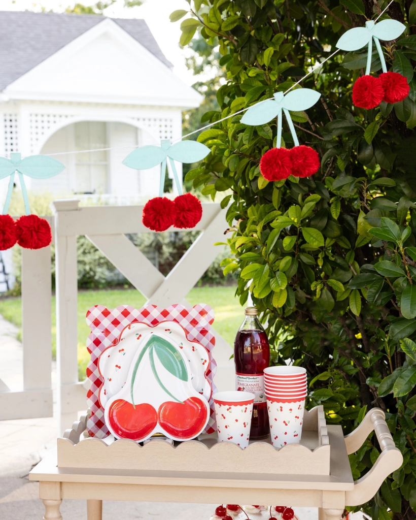 cherry themed party decorations