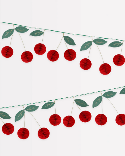 Cherry Honeycomb Garland