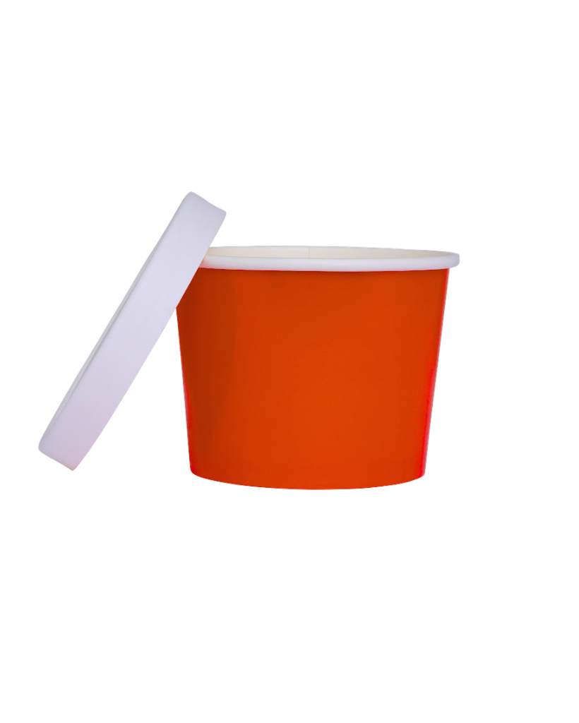 Cherry Red Round Treat Tubs With Lids