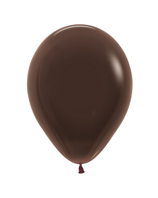 5 Flat Chocolate Standard Balloons