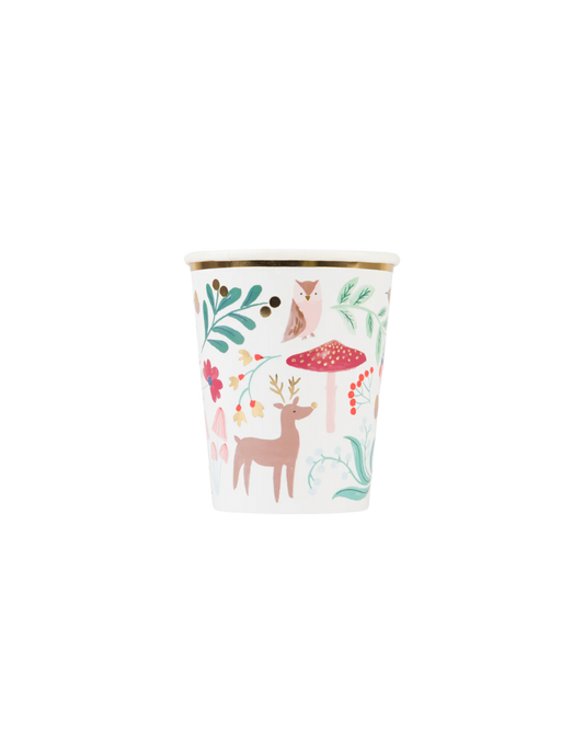 Winter Woodland Christmas Cups