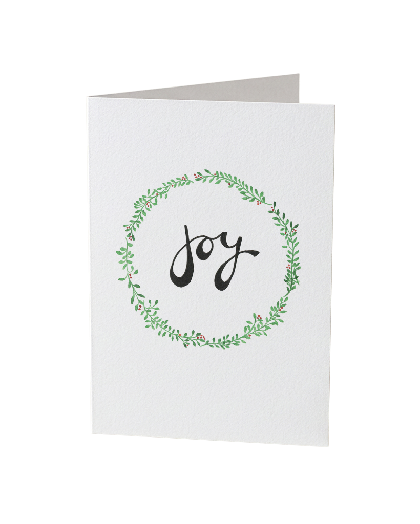 Christmas Joy Wreath Card