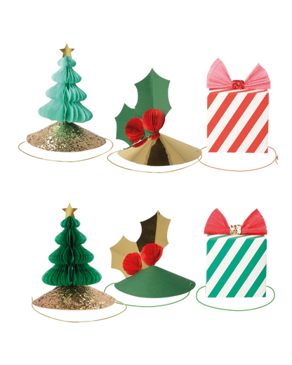 Mixed Christmas Party Hats