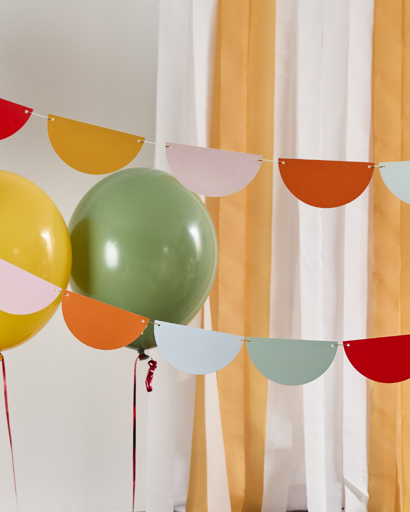 Rainbow Scallop Garland