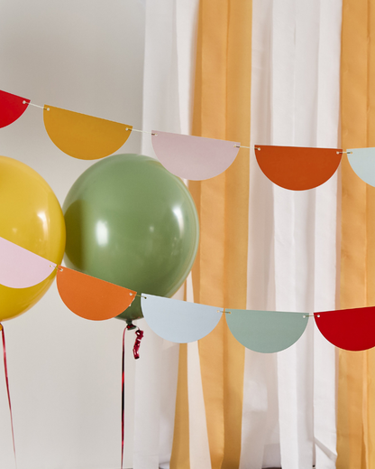 Rainbow Scallop Garland