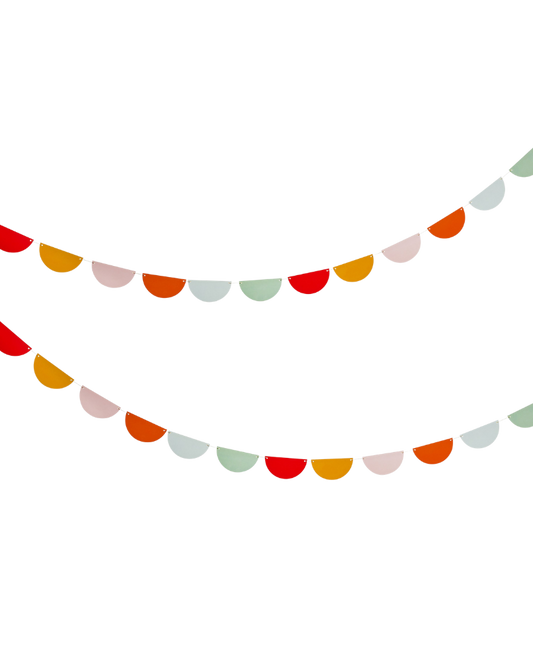 Rainbow Scallop Garland