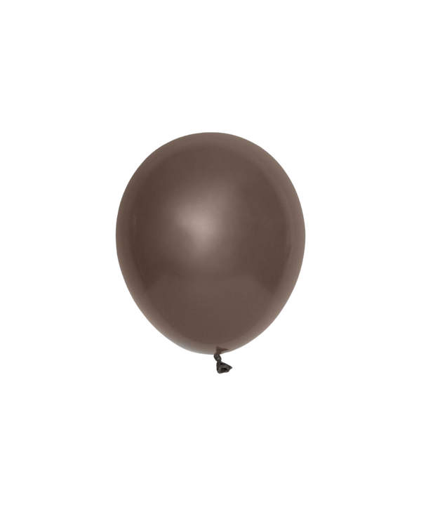 5 Flat Cocoa Mini Balloons