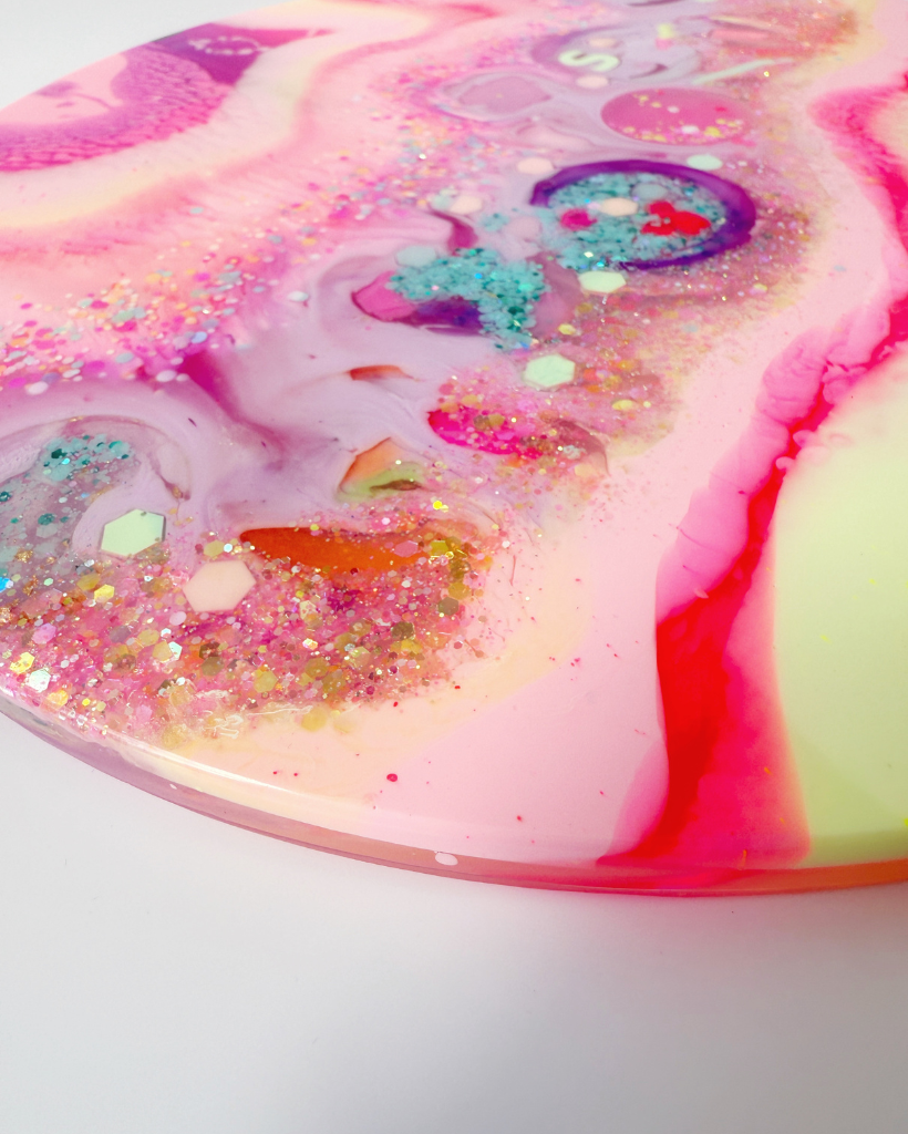 Pink Galaxy Resin Platter