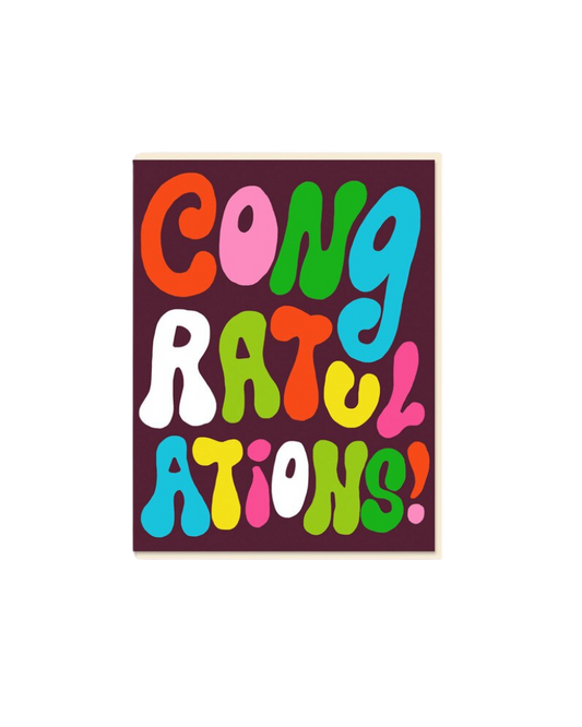 Groovy Congratulations Card