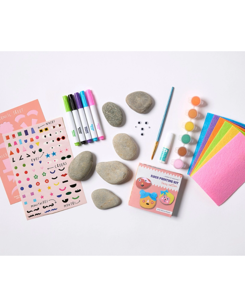 Cool Faces Rock Painting Kit