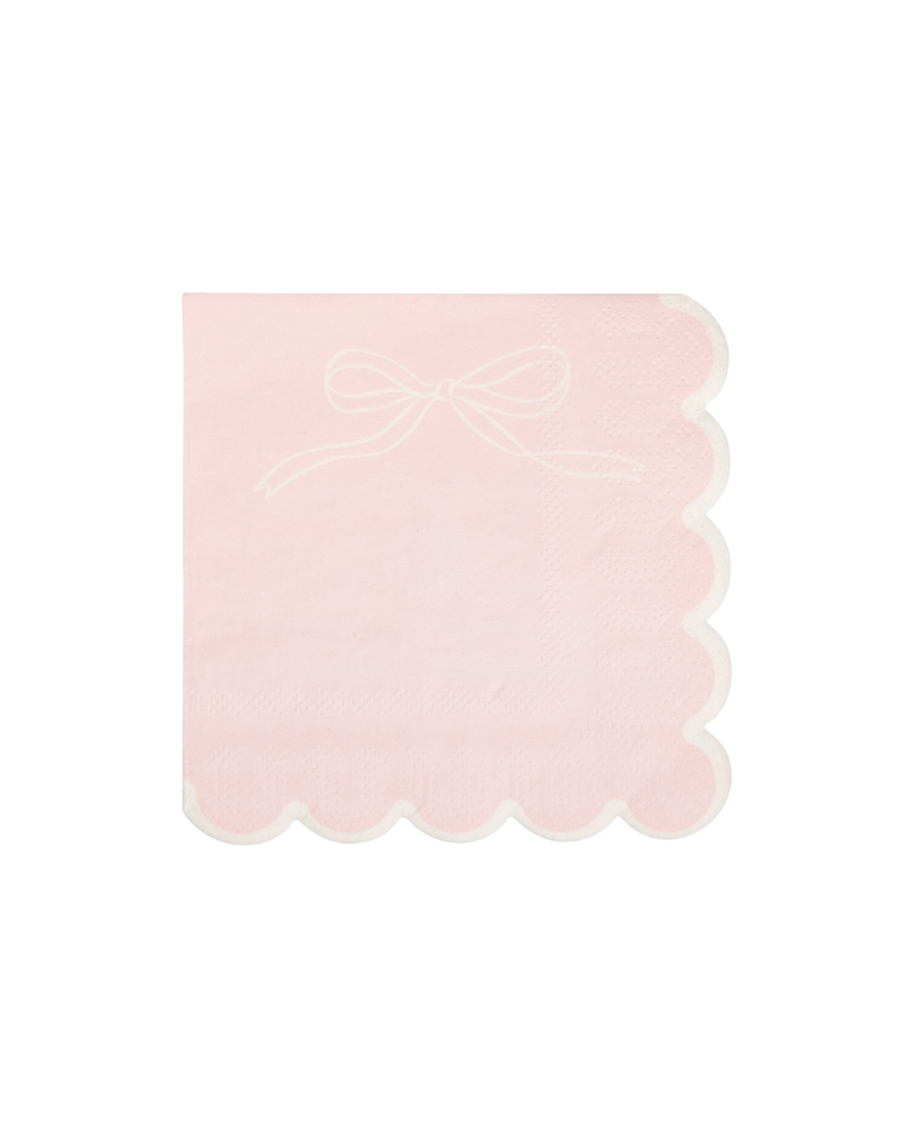 Pink Dainty Bows Cocktail Napkins