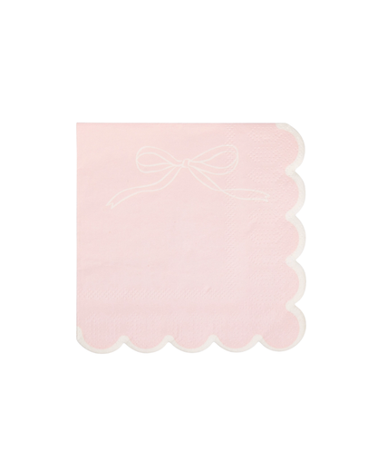 Pink Dainty Bows Cocktail Napkins