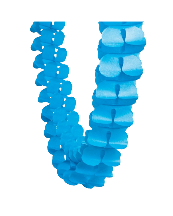 Electric Blue Honeycomb Garland