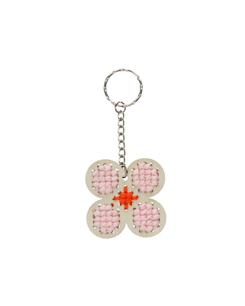 Stitch Your Own Daisy Keyring
