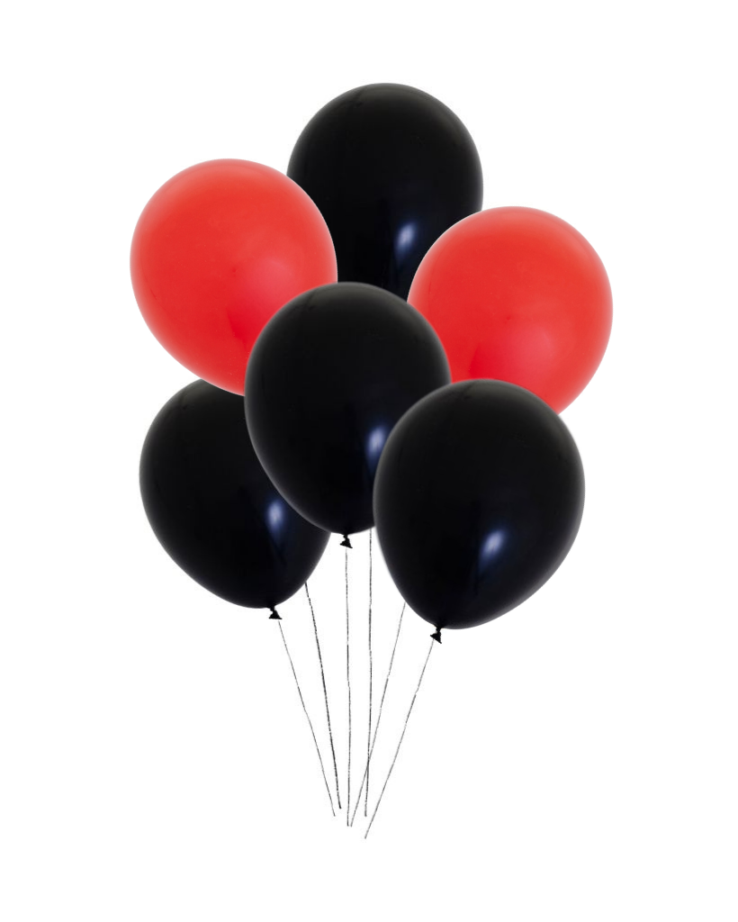 Go Bombers! Balloon Bunch Filled with Helium