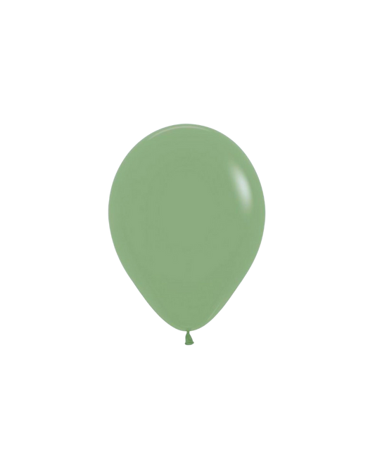 5 Flat Eucalyptus Green Mini Balloons