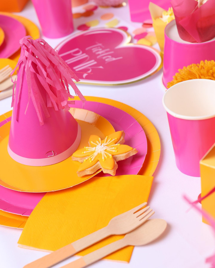 Flamingo Pink Party Hats