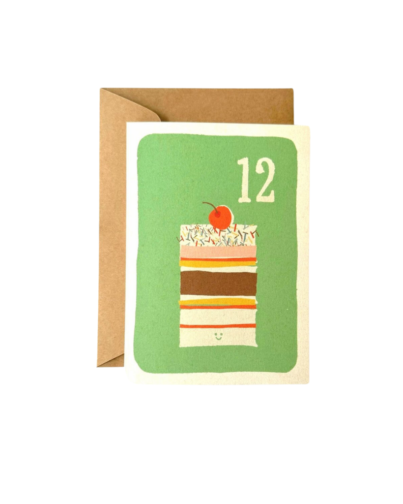 Age 12 Layer Cake Birthday Card