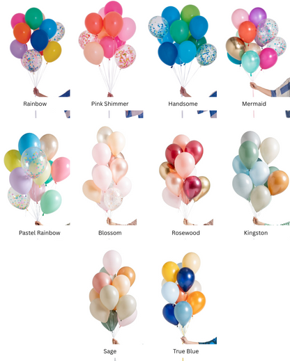 Custom Happy Birthday Set Inflated with Helium